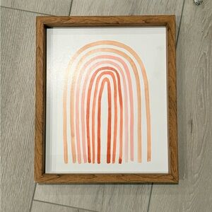 Framed Abstract Rainbow Art